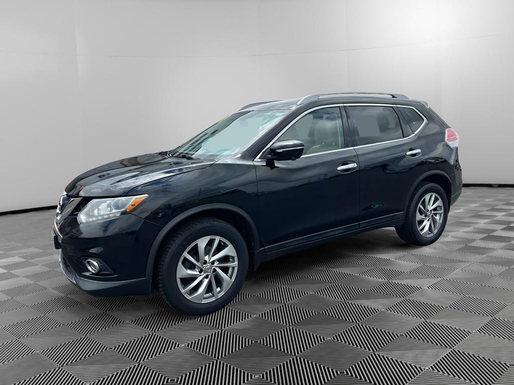 Super Black 2014 Nissan Rogue SL AWD SUV / Crossover All-Wheel Drive Continuously Variable Transmission
