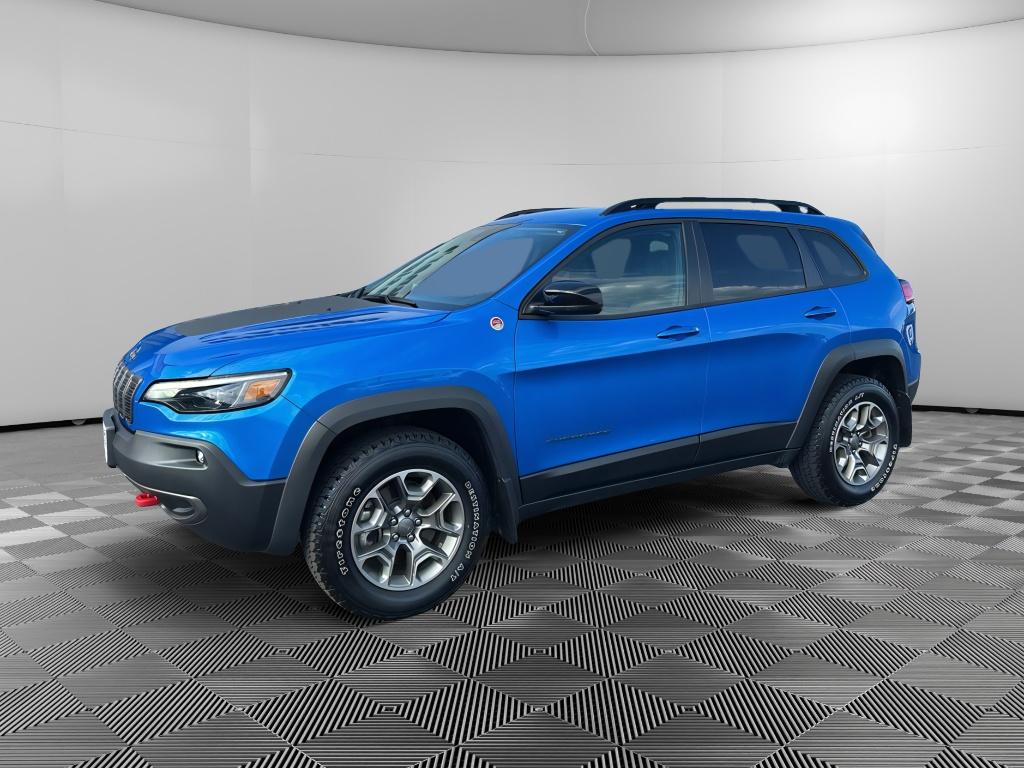 Hydro Blue Pearlcoat 2022 Jeep Cherokee Trailhawk 4WD SUV / Crossover Four-Wheel Drive 9-Speed Automatic