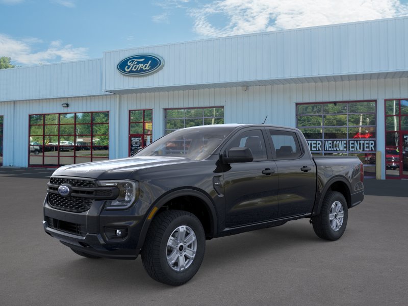 Shadow Black 2026 Ford Ranger XL SuperCrew 4WD Pickup Truck Four-Wheel Drive Automatic