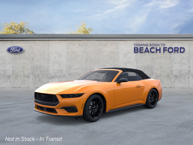 Orange Fury Metallic Tri-Coat 2026 Ford Mustang Convertible Rear-Wheel Drive Automatic