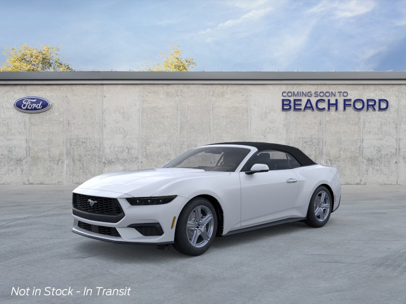 Oxford White 2026 Ford Mustang Convertible Rear-Wheel Drive Automatic