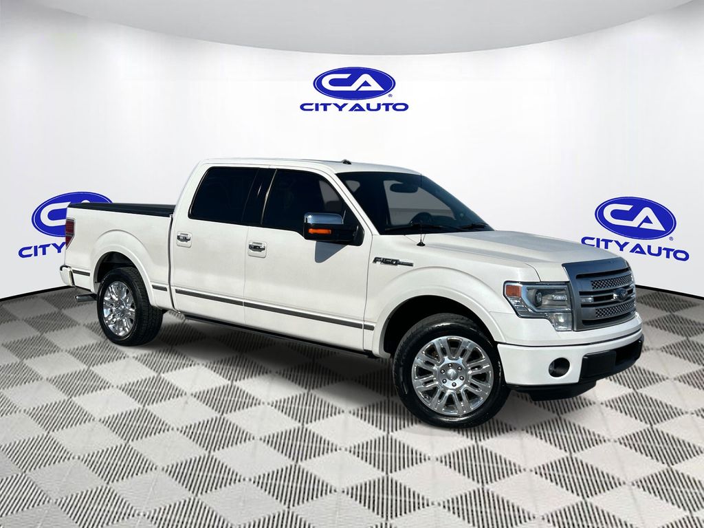 White Platinum Metallic Tri-Coat 2013 Ford F-150 Platinum SuperCrew Pickup Truck 4X2 6-Speed Automatic