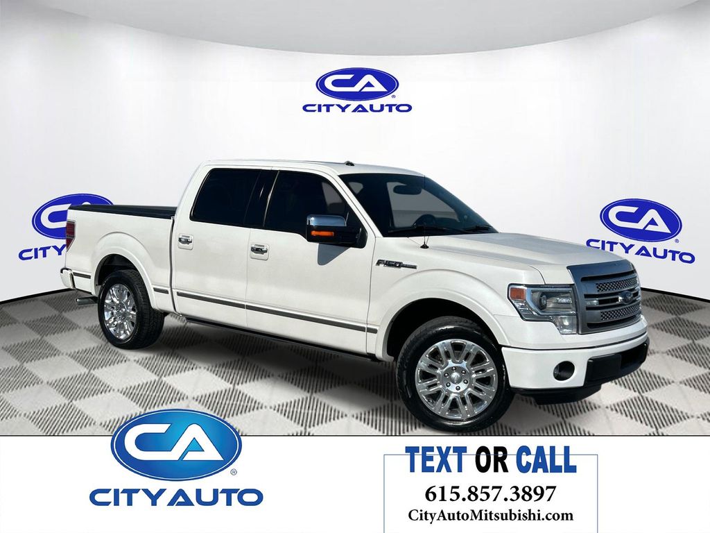 White Platinum Metallic Tri-Coat 2013 Ford F-150 Platinum SuperCrew Pickup Truck 4X2 6-Speed Automatic
