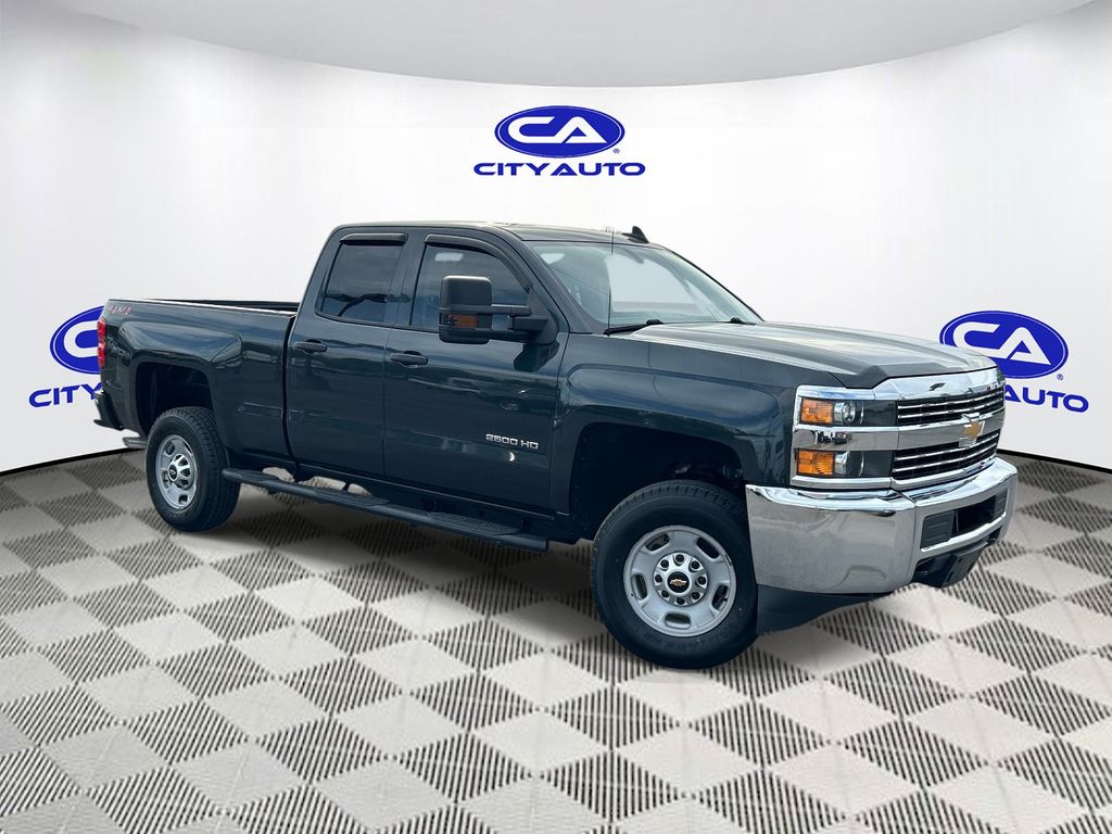 Gray (Graphite Metallic) 2018 Chevrolet Silverado 2500HD Work Truck Double Cab 4WD Pickup Truck Four-Wheel Drive 6-Speed Automatic