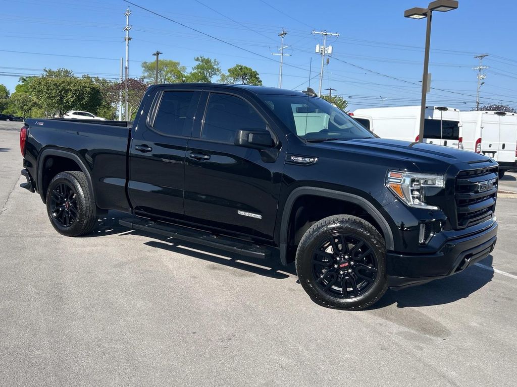 Onyx Black 2019 GMC Sierra 1500 Elevation Double Cab 4WD Pickup Truck Four-Wheel Drive 8-Speed Automatic