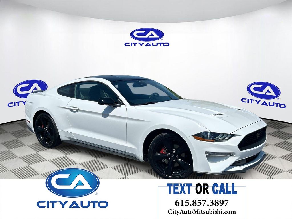 Oxford White 2021 Ford Mustang EcoBoost Coupe RWD Coupe Rear-Wheel Drive Automatic