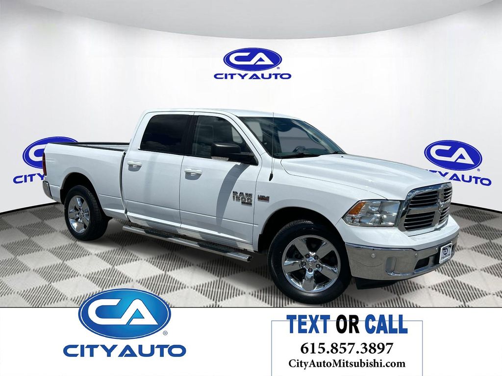 Bright White Clearcoat 2019 RAM 1500 Classic Big Horn Crew Cab 4WD Pickup Truck Four-Wheel Drive 8-Speed Automatic