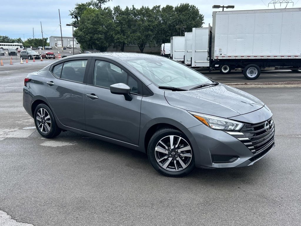 Gray (Gun Metallic) 2025 Nissan Versa SV FWD Sedan Front-Wheel Drive Continuously Variable Transmission