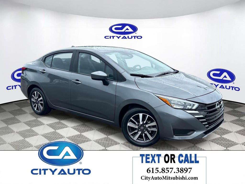 Gray (Gun Metallic) 2025 Nissan Versa SV FWD Sedan Front-Wheel Drive Continuously Variable Transmission