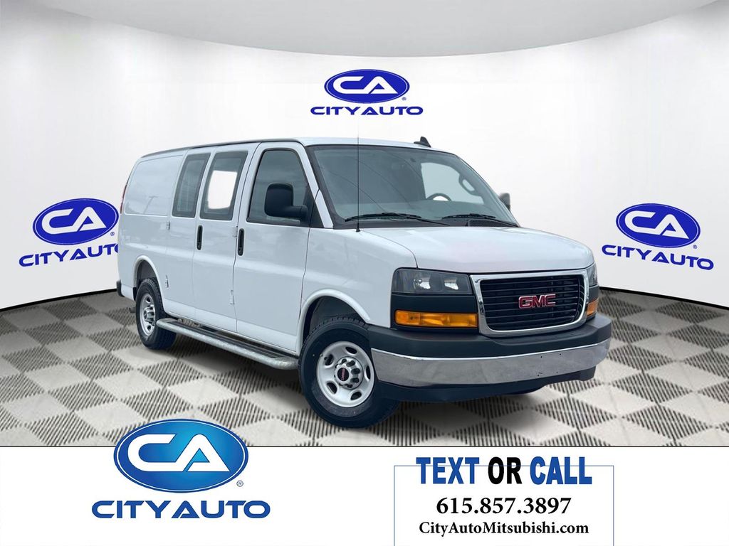 Summit White 2025 GMC Savana Cargo Van Rear-Wheel Drive 8-Speed Automatic