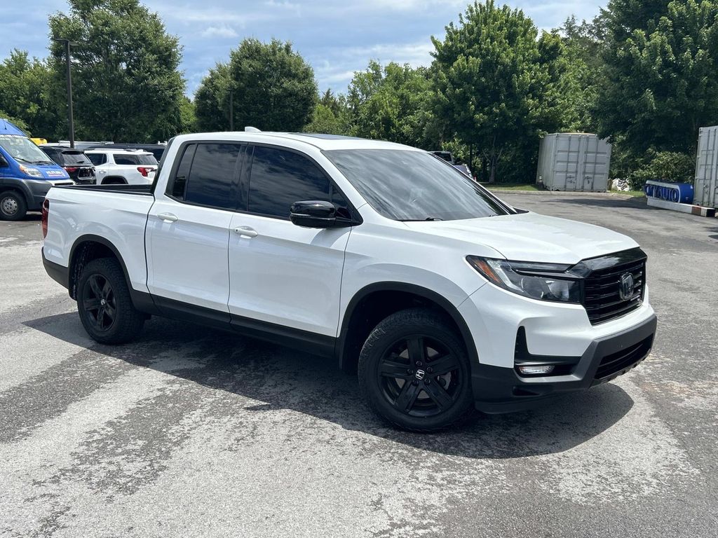 Platinum White Pearl 2022 Honda Ridgeline Pickup Truck All-Wheel Drive 9-Speed Automatic