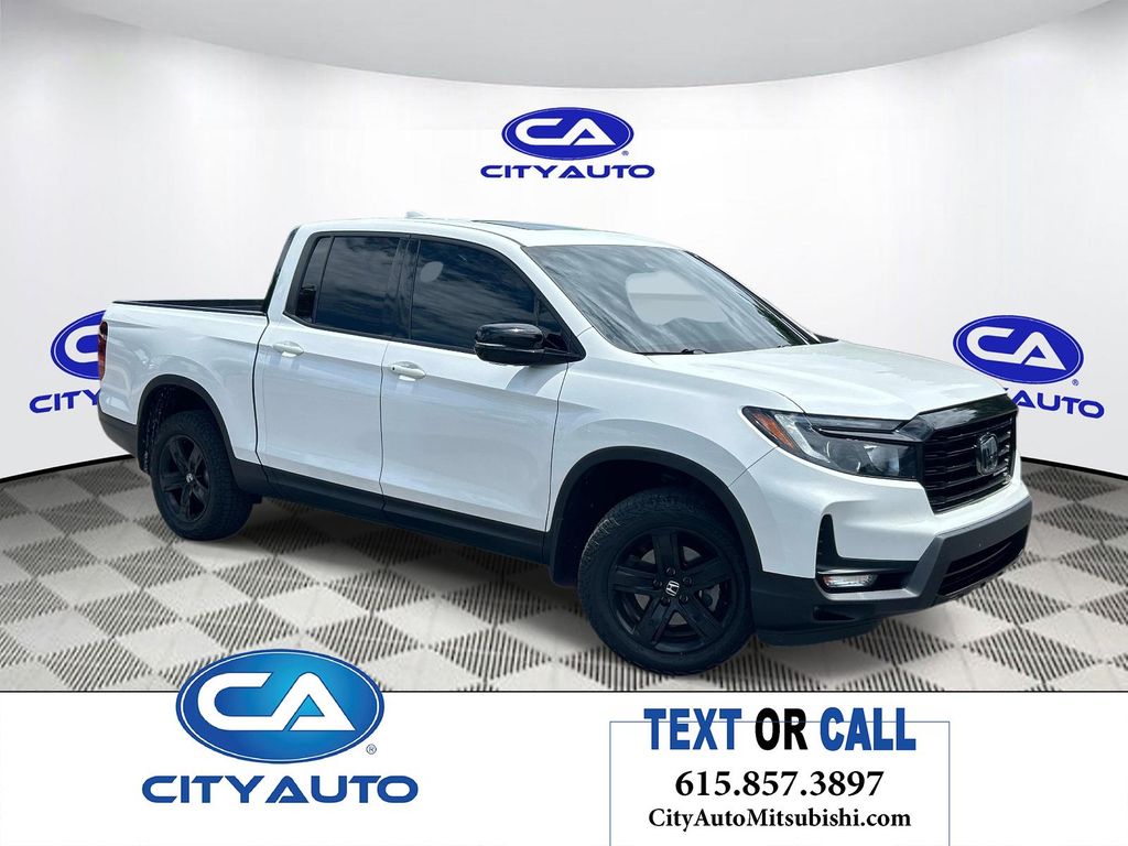 Platinum White Pearl 2022 Honda Ridgeline Pickup Truck All-Wheel Drive 9-Speed Automatic