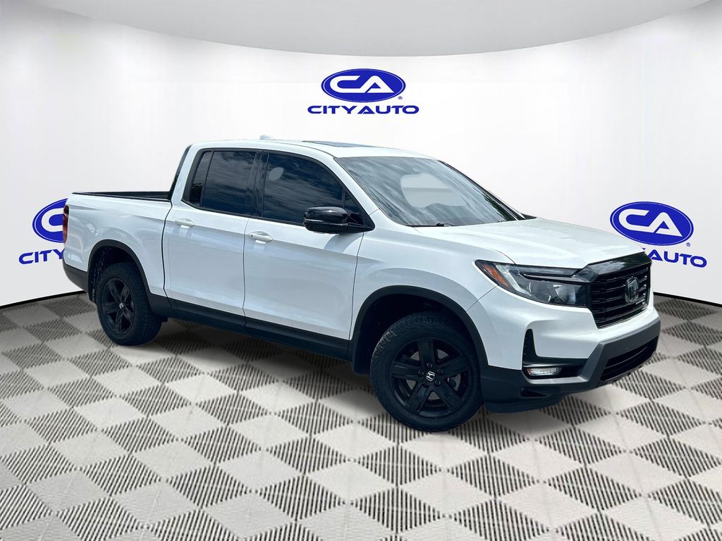 Platinum White Pearl 2022 Honda Ridgeline Pickup Truck All-Wheel Drive 9-Speed Automatic