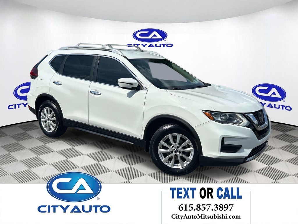 Glacier White 2019 Nissan Rogue SUV / Crossover Front-Wheel Drive Continuously Variable Transmission