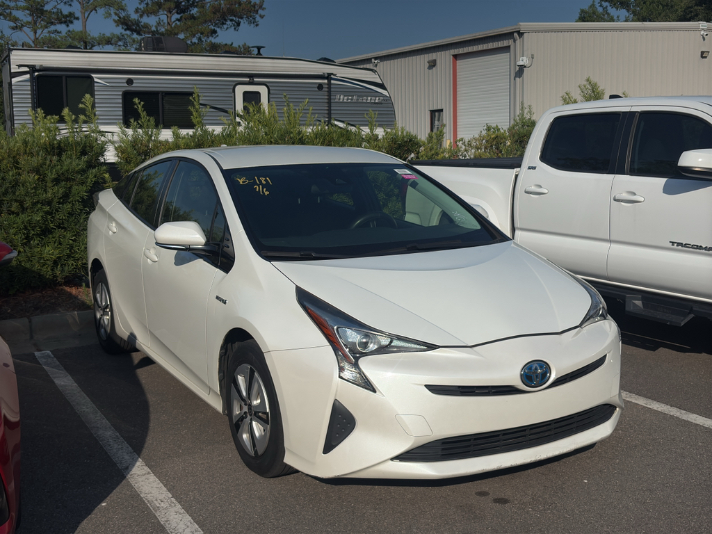 White (Blizzard Pearl) 2017 Toyota Prius Hatchback Front-Wheel Drive Continuously Variable Transmission