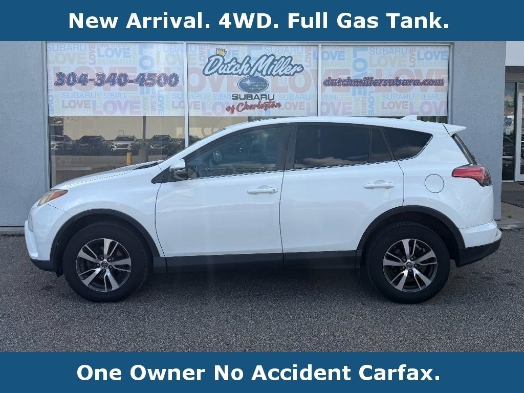 Super White 2018 Toyota RAV4 SUV / Crossover All-Wheel Drive 6-Speed Automatic