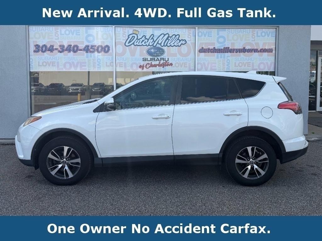 Super White 2018 Toyota RAV4 SUV / Crossover All-Wheel Drive 6-Speed Automatic
