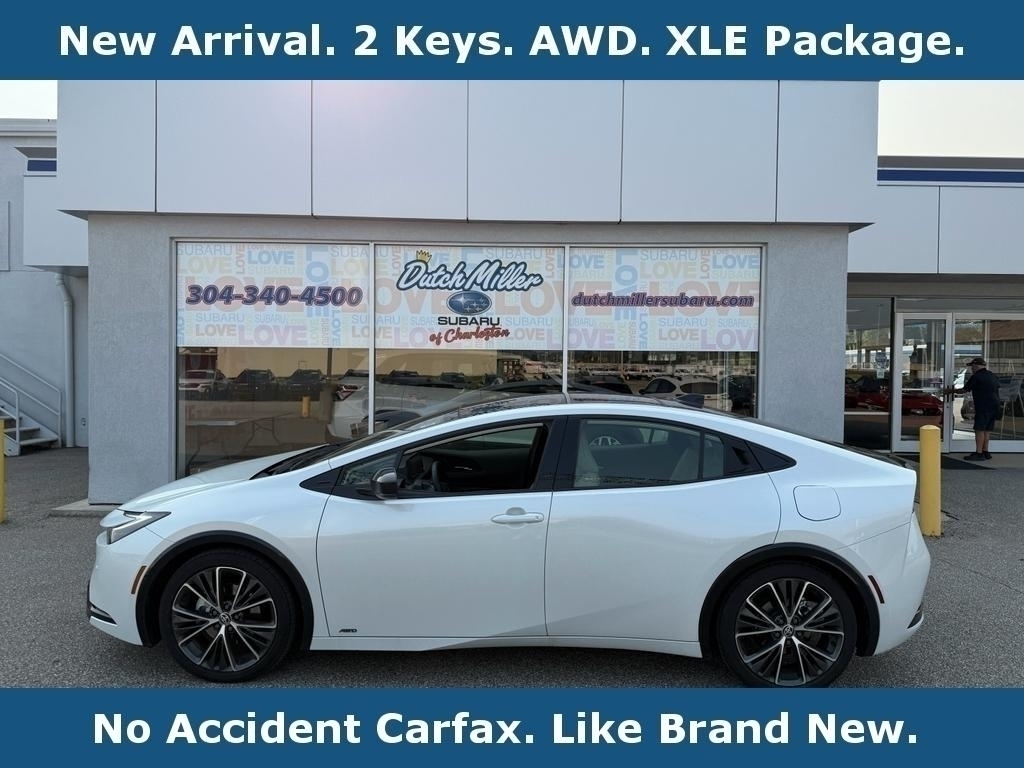 White (Wind Chill Pearl) 2026 Toyota Prius Hatchback All-Wheel Drive Continuously Variable Transmission