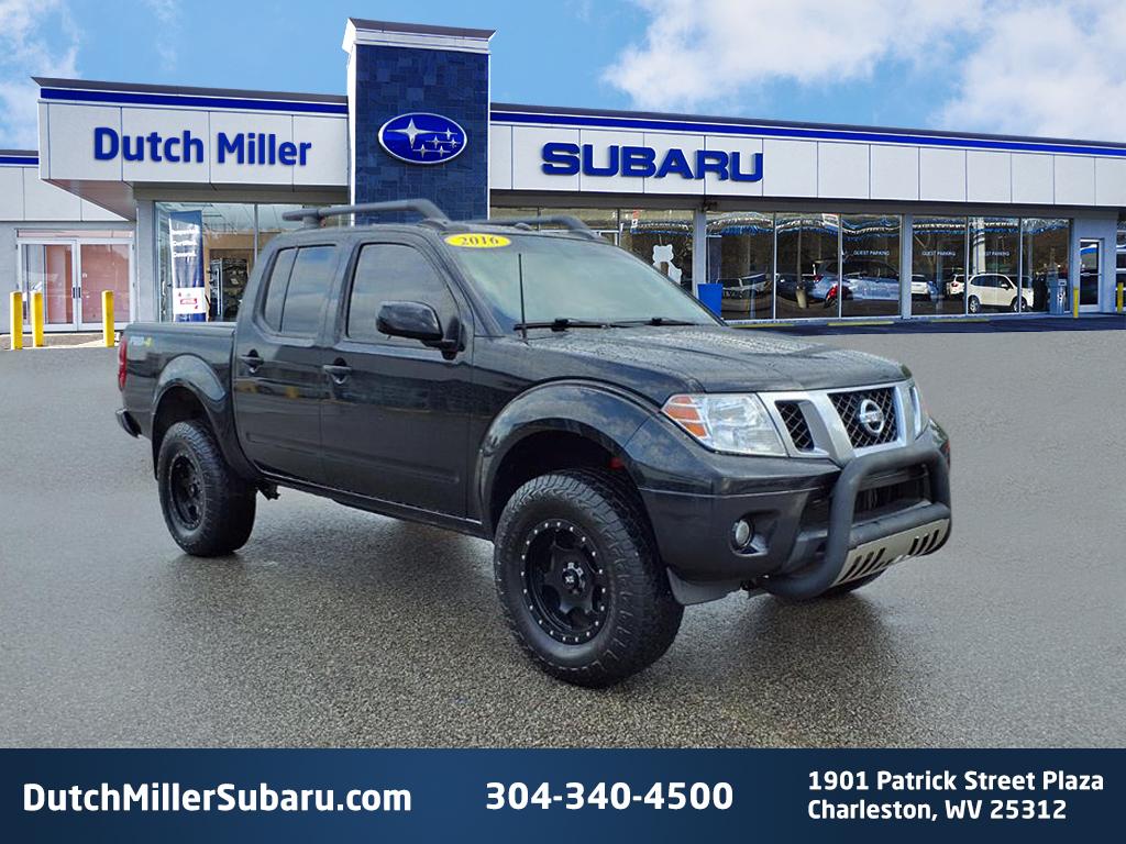 Gray (Magnetic Black) 2016 Nissan Frontier Pickup Truck Four-Wheel Drive 5-Speed Automatic