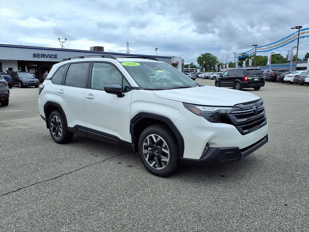 Crystal White Pearl 2026 Subaru Forester SUV / Crossover All-Wheel Drive 8-Speed CVT