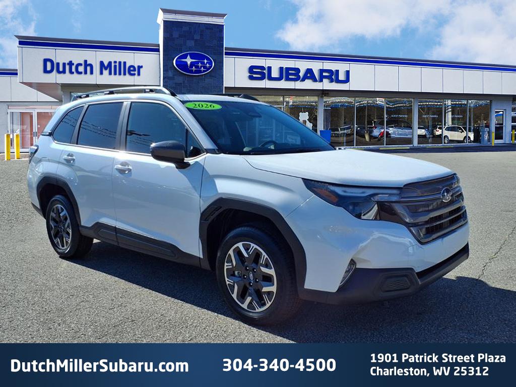 Crystal White Pearl 2026 Subaru Forester SUV / Crossover All-Wheel Drive 8-Speed CVT