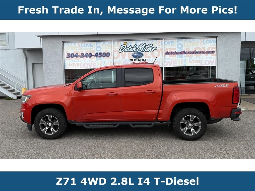 Inferno Orange Metallic 2016 Chevrolet Colorado Pickup Truck Four-Wheel Drive 6-Speed Automatic