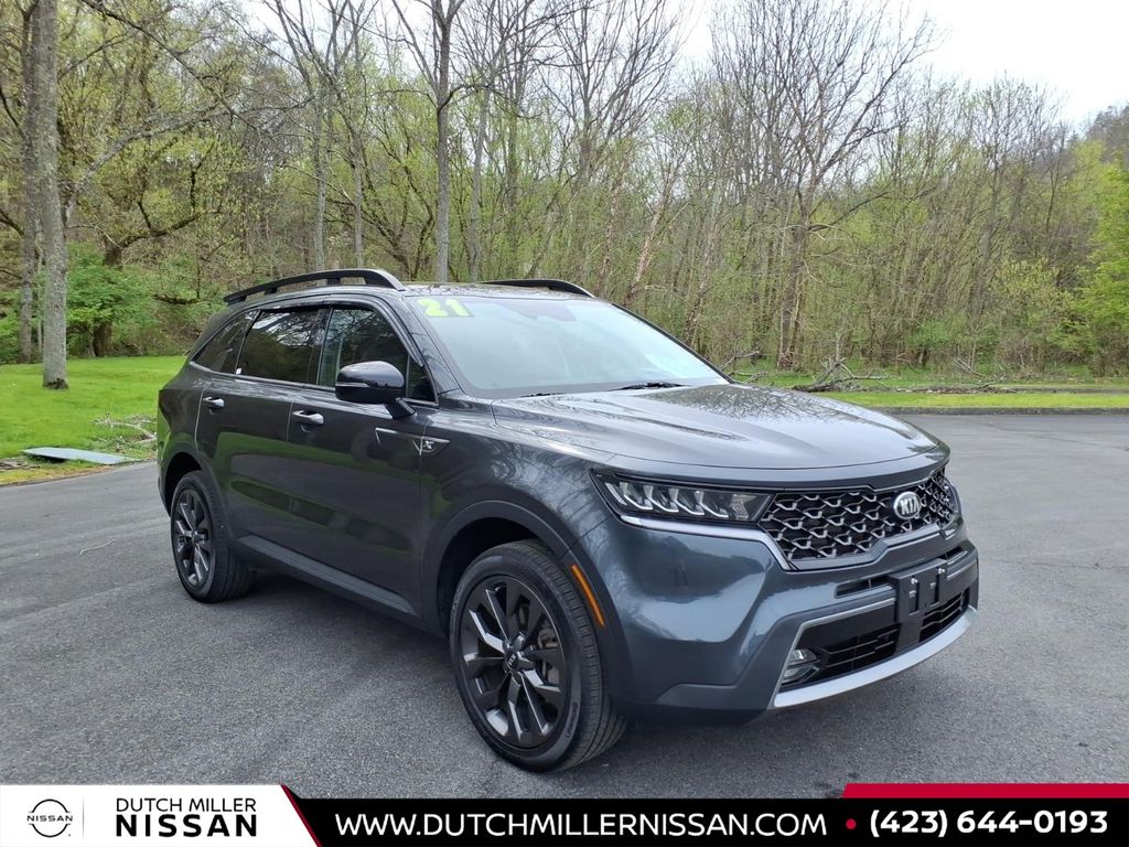 Gray (Gravity Grey) 2021 Kia Sorento EX AWD SUV / Crossover All-Wheel Drive 8-Speed Automatic