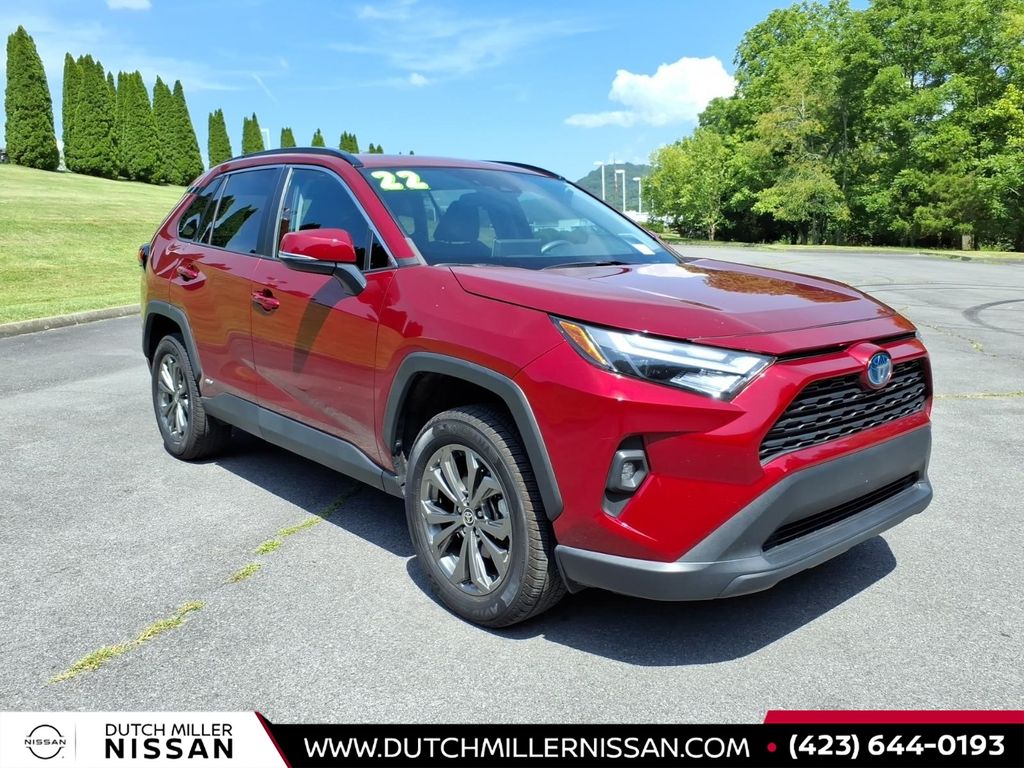 Red (Ruby Flare Pearl) 2022 Toyota RAV4 Hybrid SUV / Crossover All-Wheel Drive Continuously Variable Transmission