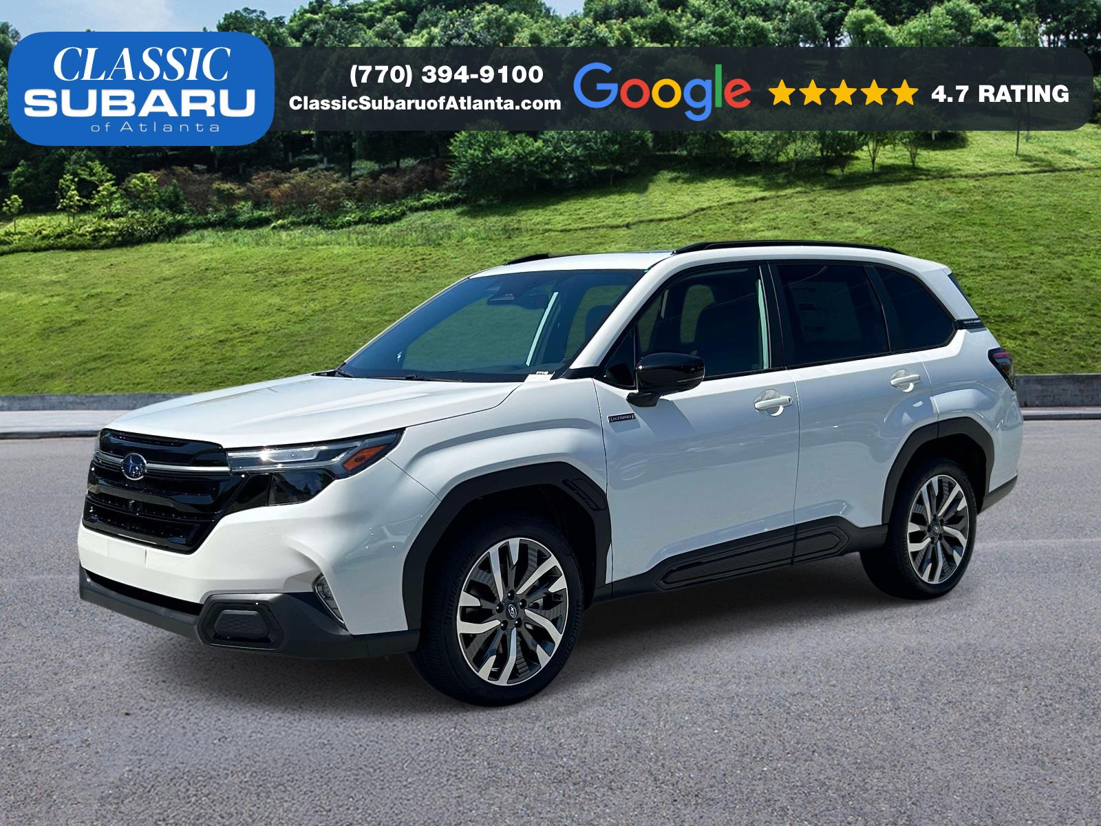 Crystal White Pearl 2026 Subaru Forester Hybrid SUV / Crossover All-Wheel Drive Continuously Variable Transmission