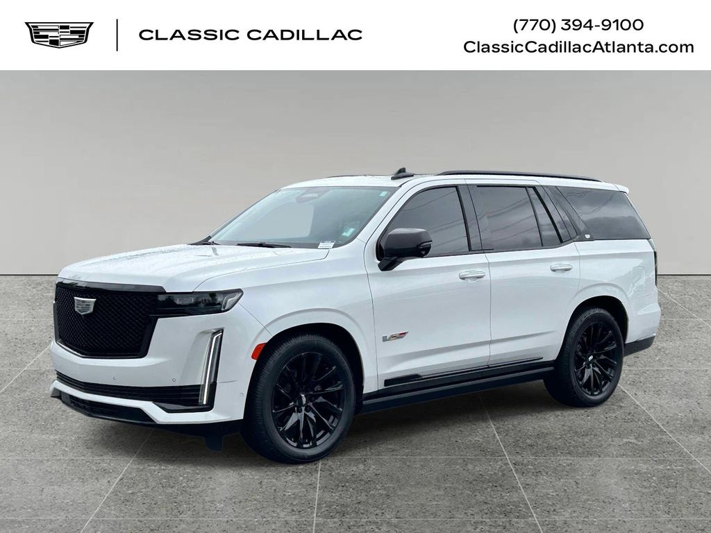 Crystal White Tricoat 2021 Cadillac Escalade SUV / Crossover Four-Wheel Drive Automatic