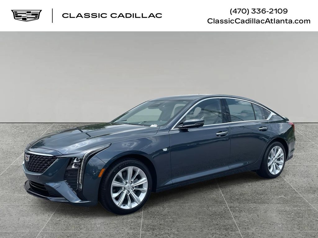 Deep Space Metallic 2025 Cadillac CT5 Premium Luxury RWD Sedan Rear-Wheel Drive Automatic