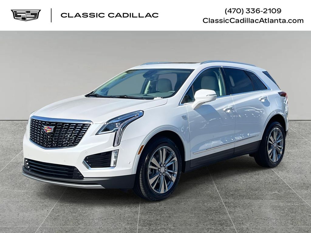 Crystal White Tricoat 2025 Cadillac XT5 Premium Luxury FWD SUV / Crossover Front-Wheel Drive 9-Speed Automatic