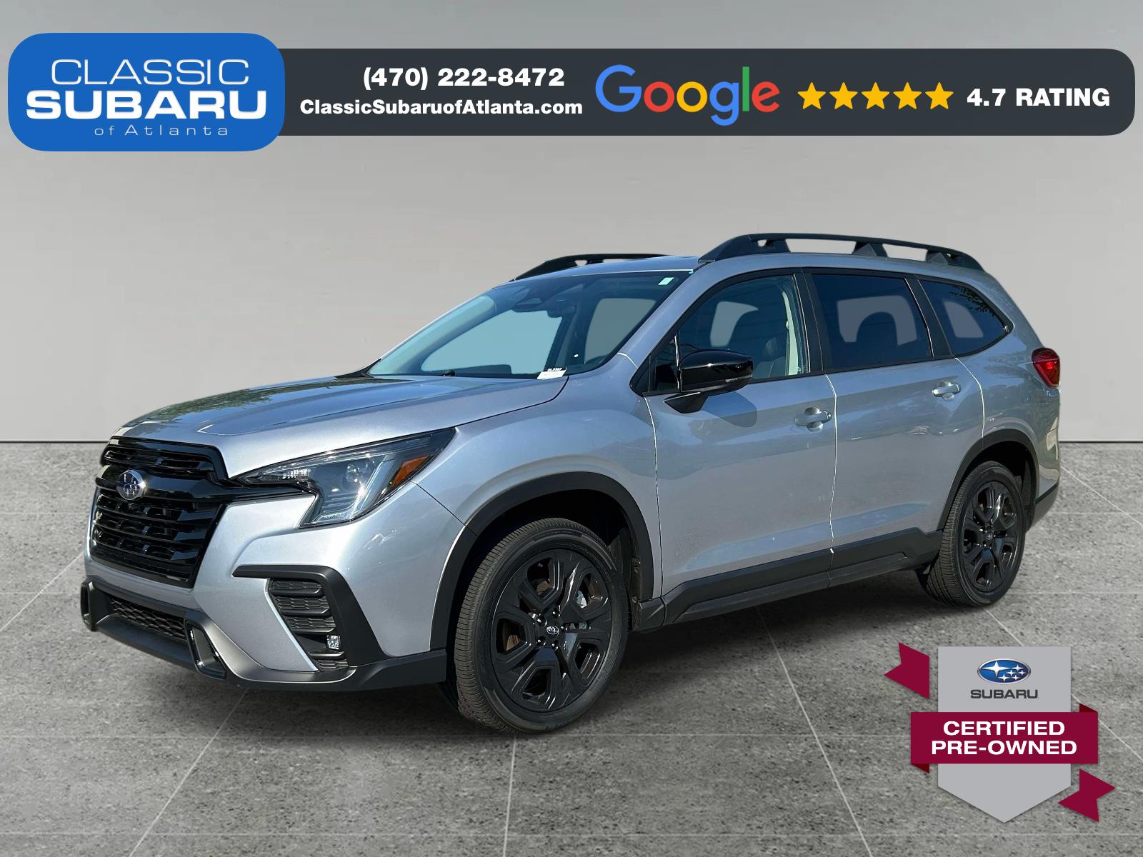 Ice Silver Metallic 2025 Subaru Ascent SUV / Crossover All-Wheel Drive 8-Speed CVT