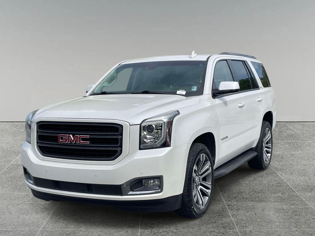 White Frost Tricoat 2019 GMC Yukon SLT RWD SUV / Crossover 4X2 Automatic