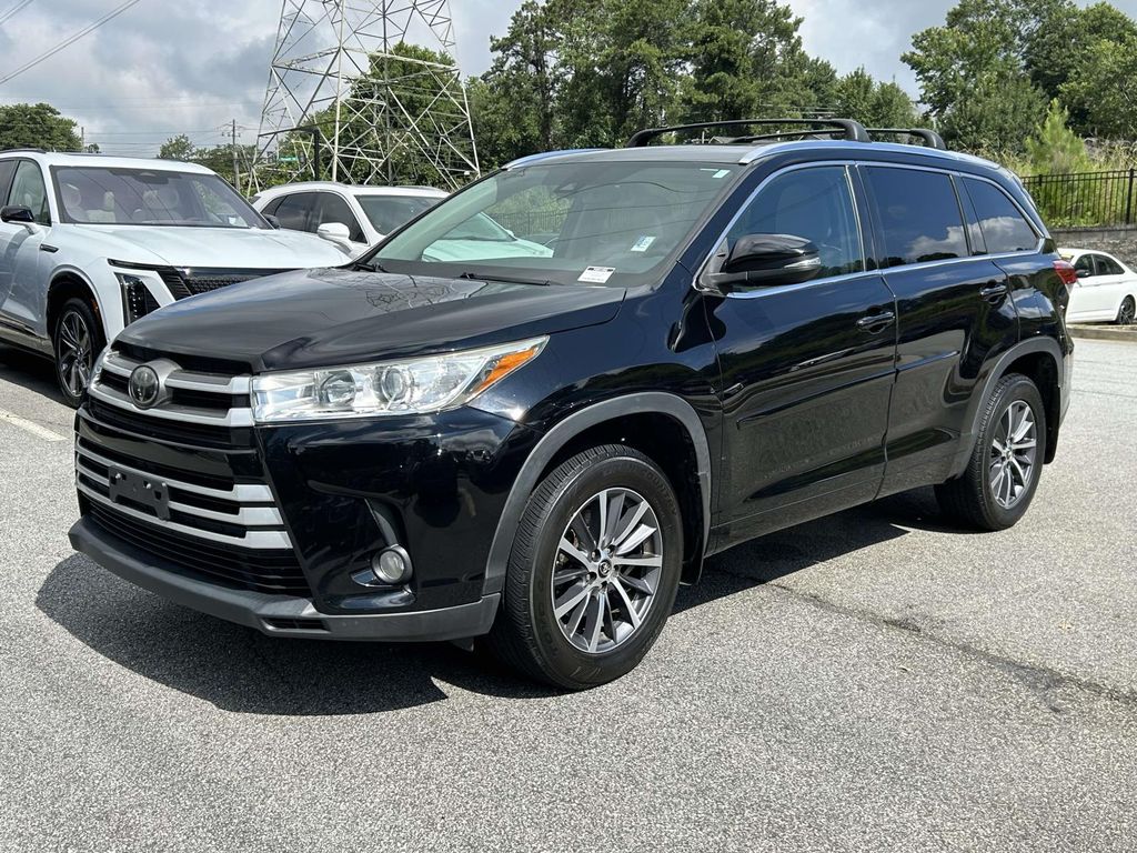 Midnight Black Metallic 2018 Toyota Highlander SUV / Crossover All-Wheel Drive 8-Speed Automatic