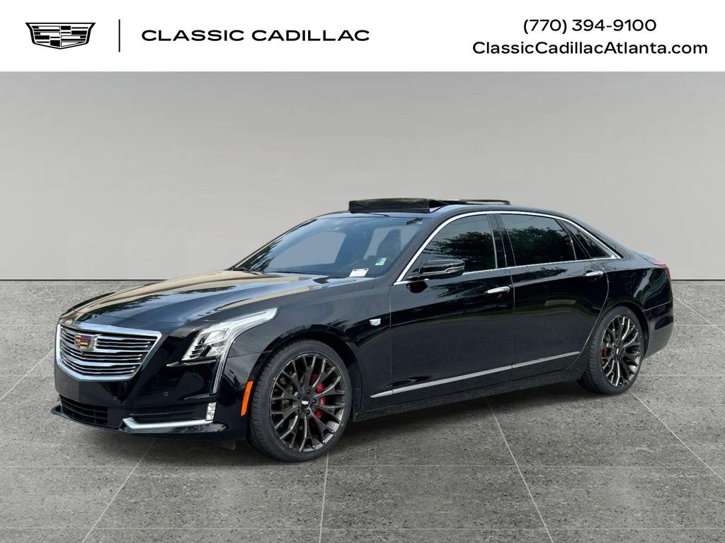 Stellar Black Metallic 2018 Cadillac CT6 Sedan All-Wheel Drive 8-Speed Automatic