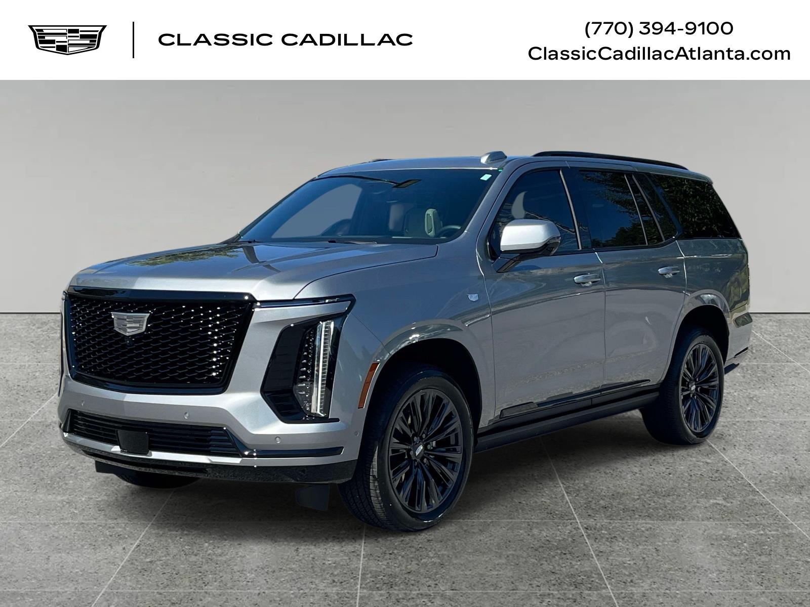 Argent Silver Metallic 2025 Cadillac Escalade SUV / Crossover Four-Wheel Drive Automatic