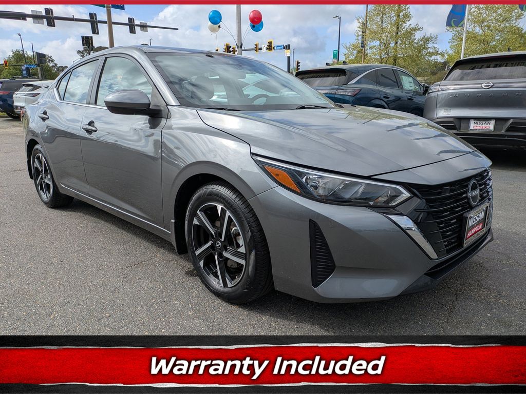 Gray (Gun Metallic) 2024 Nissan Sentra SV FWD Sedan Front-Wheel Drive Continuously Variable Transmission