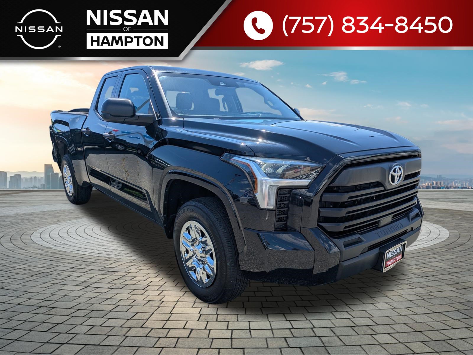 Midnight Black Metallic 2023 Toyota Tundra Pickup Truck 4X2 Automatic