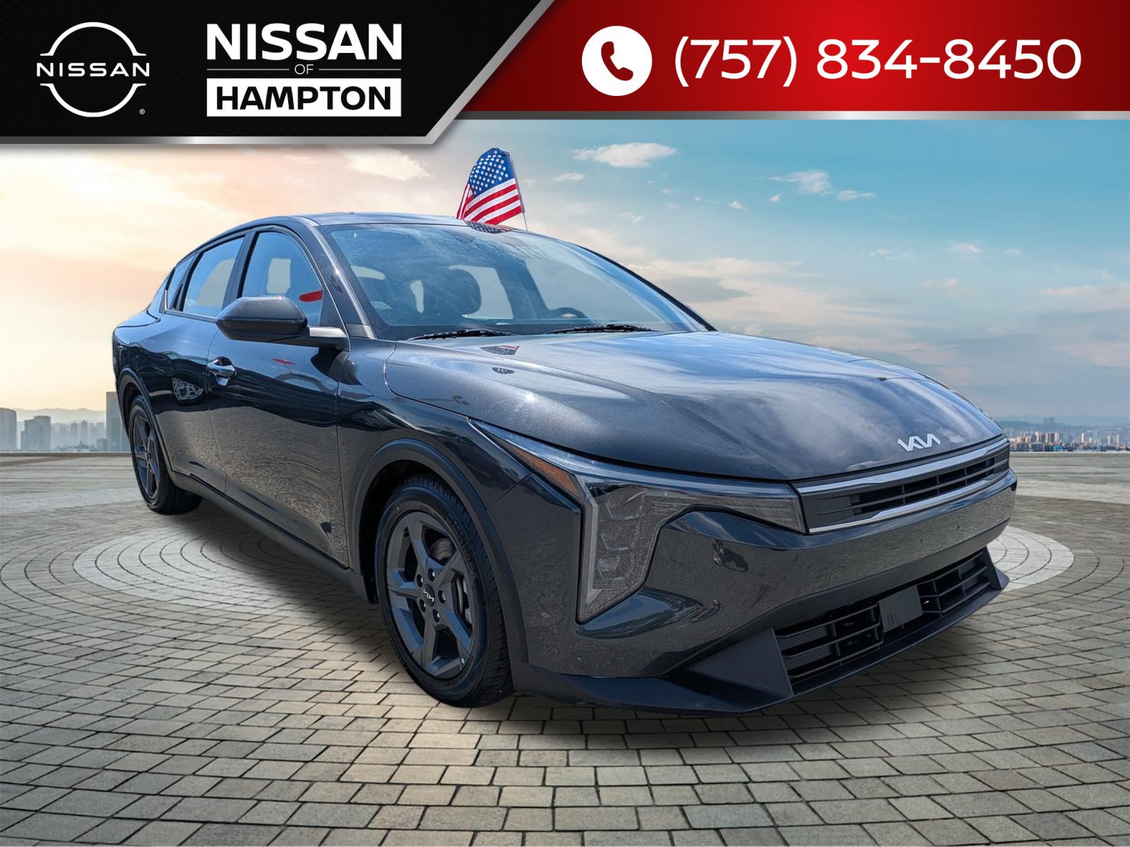 Gray 2025 Kia K4 Sedan Front-Wheel Drive Continuously Variable Transmission