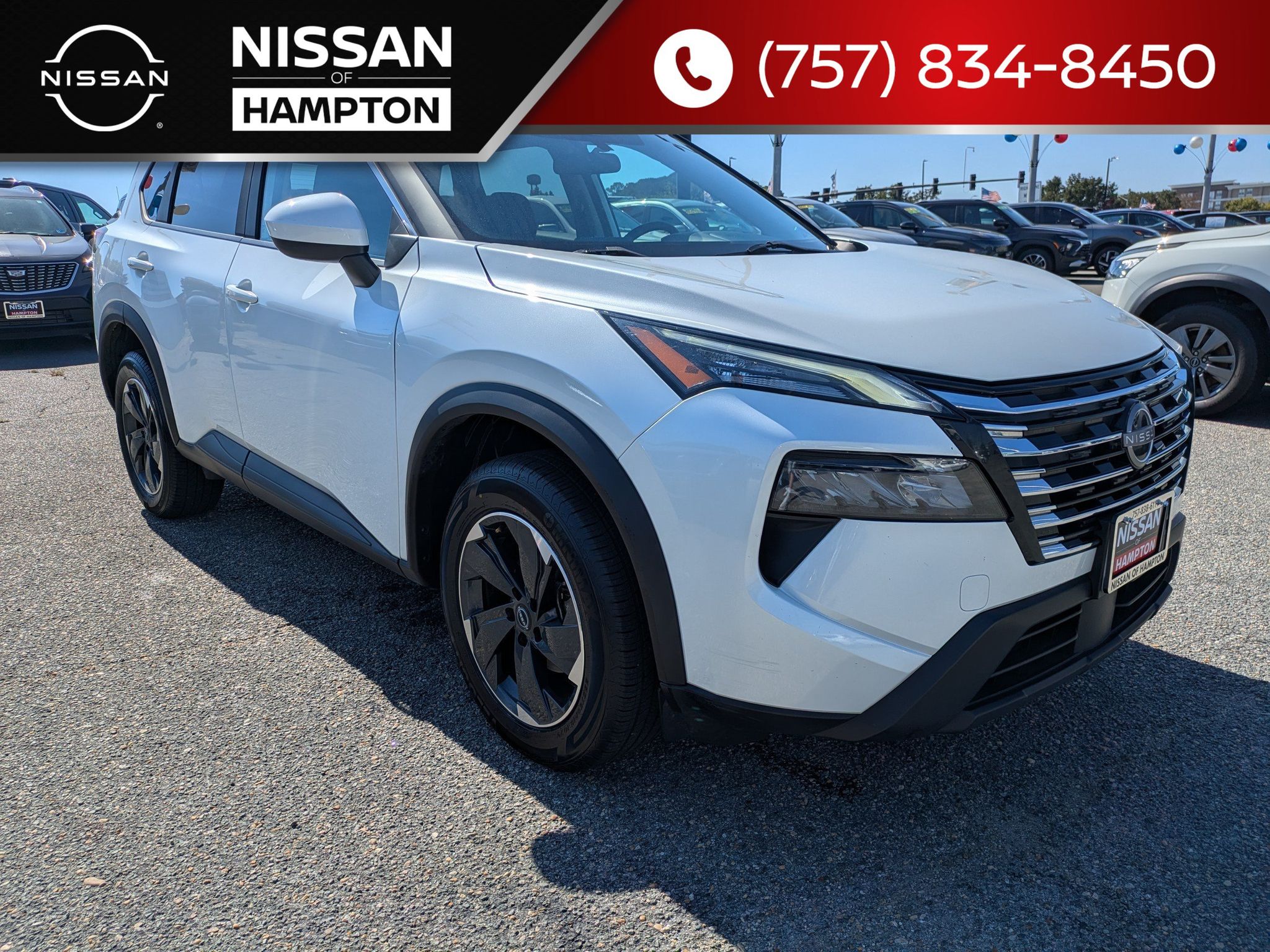 Everest White Pearl 2024 Nissan Rogue SUV / Crossover All-Wheel Drive Continuously Variable Transmission