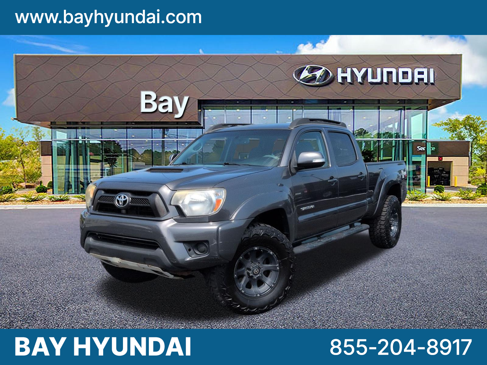 Gray 2013 Toyota Tacoma Pickup Truck Four-Wheel Drive Automatic