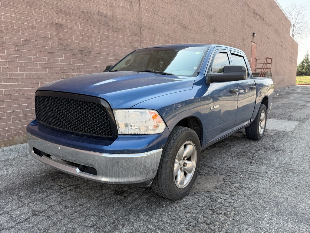 Deep Water Blue Pearlcoat 2010 Dodge RAM 1500 ST Crew Cab 4WD Pickup Truck Four-Wheel Drive 5-Speed Automatic