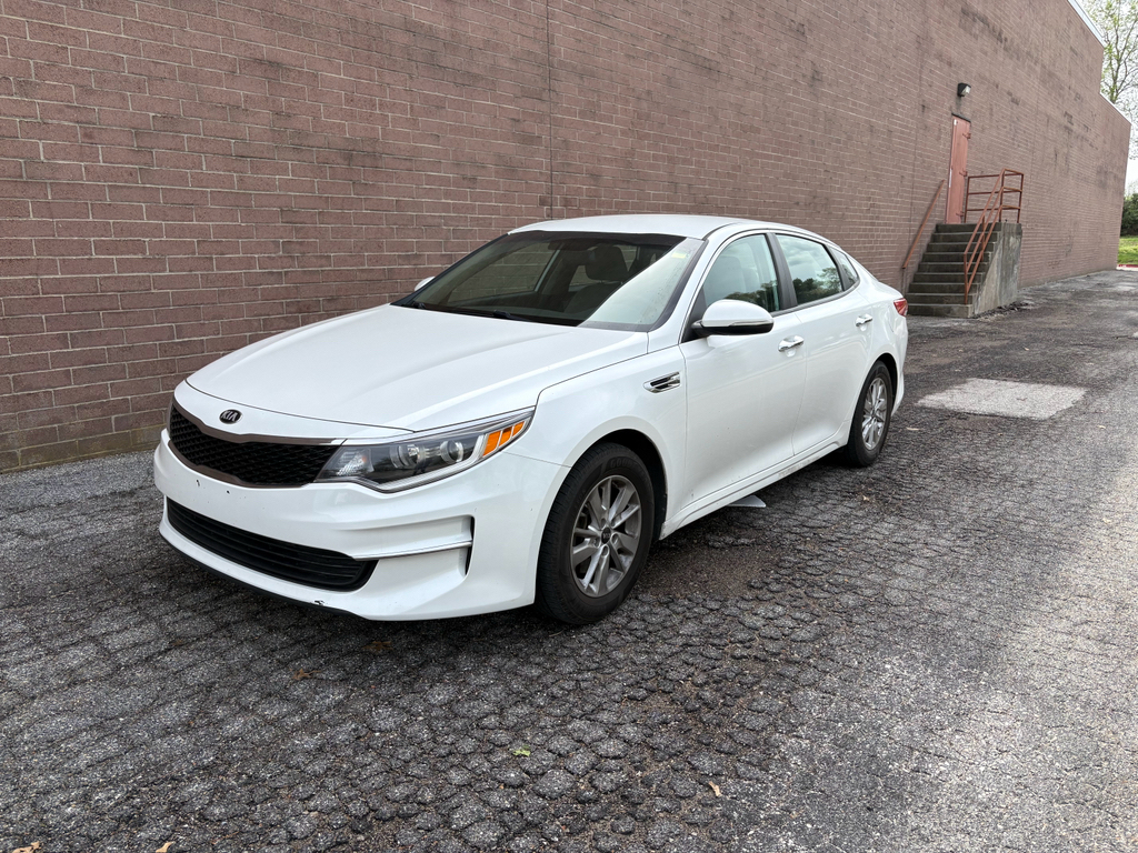 Snow White Pearl 2016 Kia Optima LX Sedan Front-Wheel Drive 6-Speed Automatic