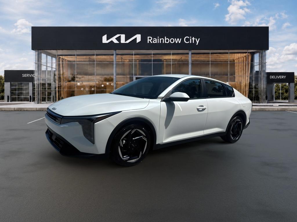Snow White Pearl 2025 Kia K4 Sedan Front-Wheel Drive Continuously Variable Transmission