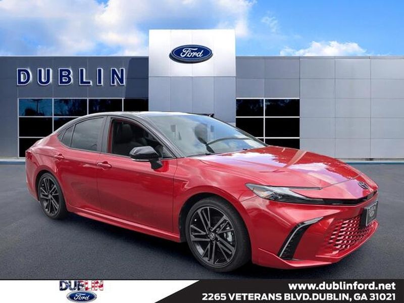 Supersonic Red/Midnight Black Metallic 2025 Toyota Camry Sedan Front-Wheel Drive Continuously Variable Transmission