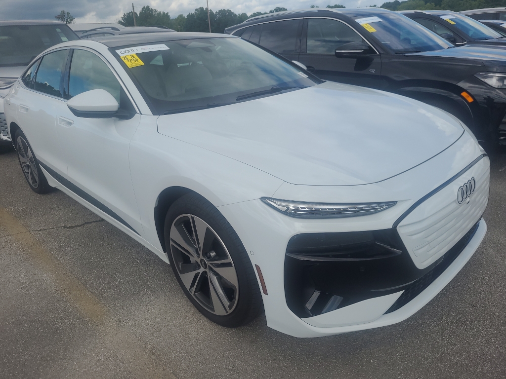 White 2025 Audi A6 e-tron Sportback Sedan Rear-Wheel Drive 