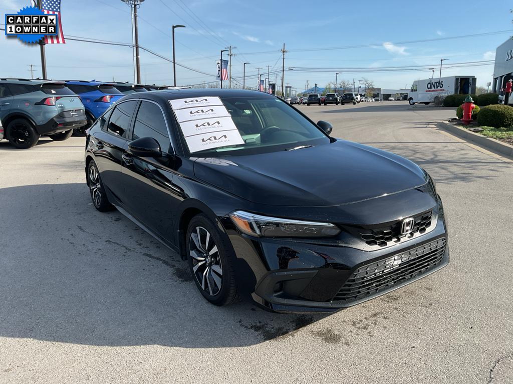 Crystal Black Pearl 2024 Honda Civic Hatchback EX-L FWD Hatchback Front-Wheel Drive Continuously Variable Transmission