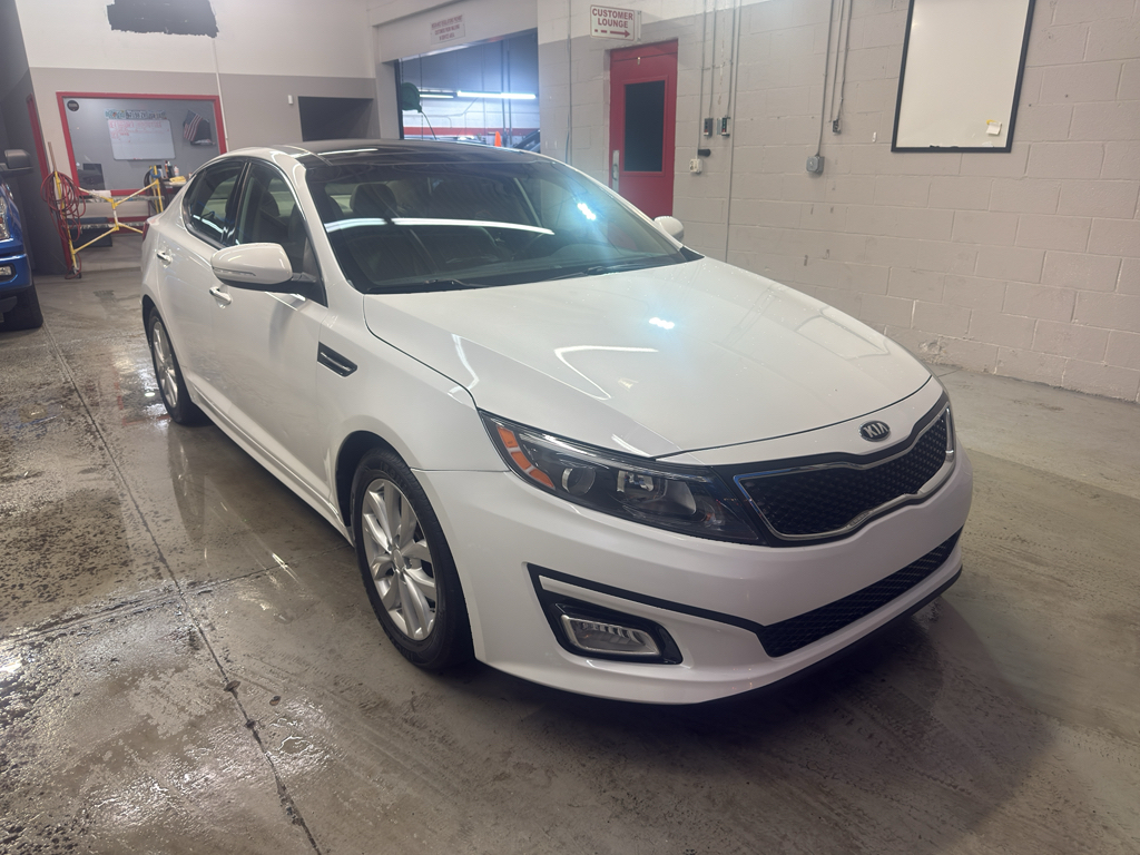 Snow White Pearl 2015 Kia Optima EX Sedan Front-Wheel Drive 6-Speed Automatic