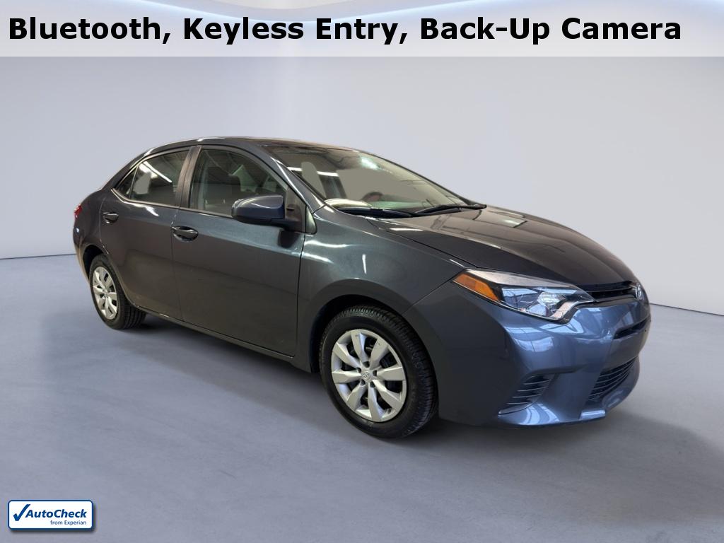Slate Metallic 2015 Toyota Corolla LE Sedan Front-Wheel Drive Continuously Variable Transmission